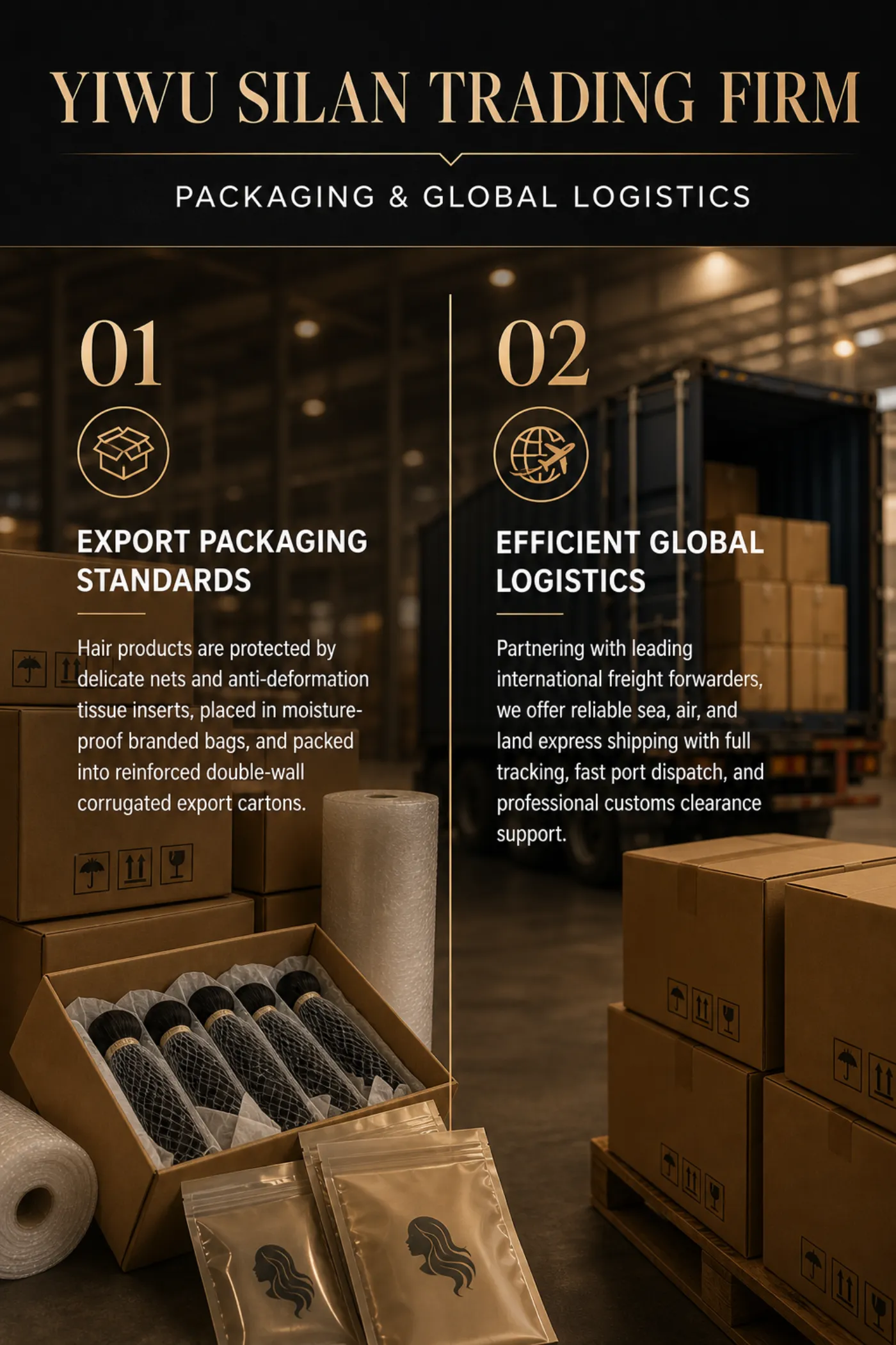 Export packaging and global logistics