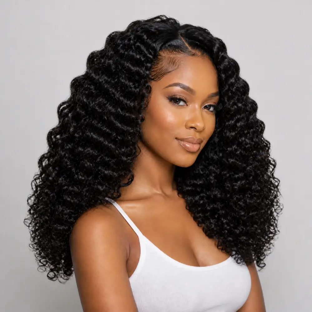 Luxe Deep Wave Jet Black Braiding Hair
