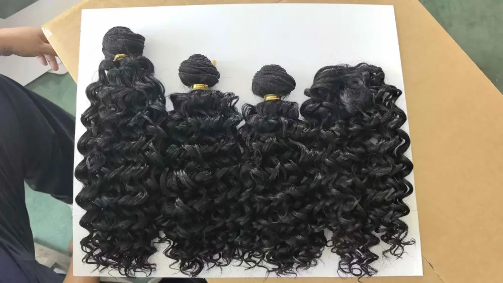 Luxe Deep Wave Jet Black Braiding Hair view 1
