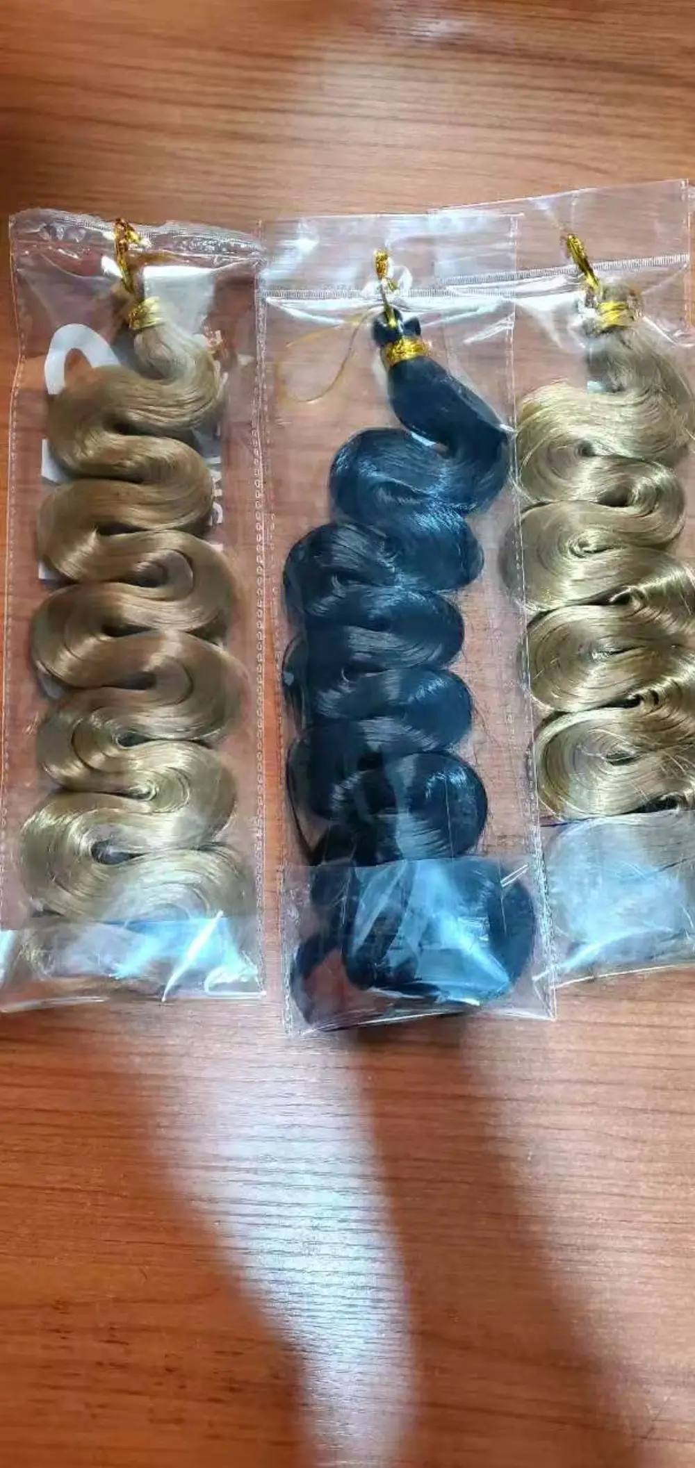 Sun Glow Spiral Wave Tri-color Blonde Mix view 1