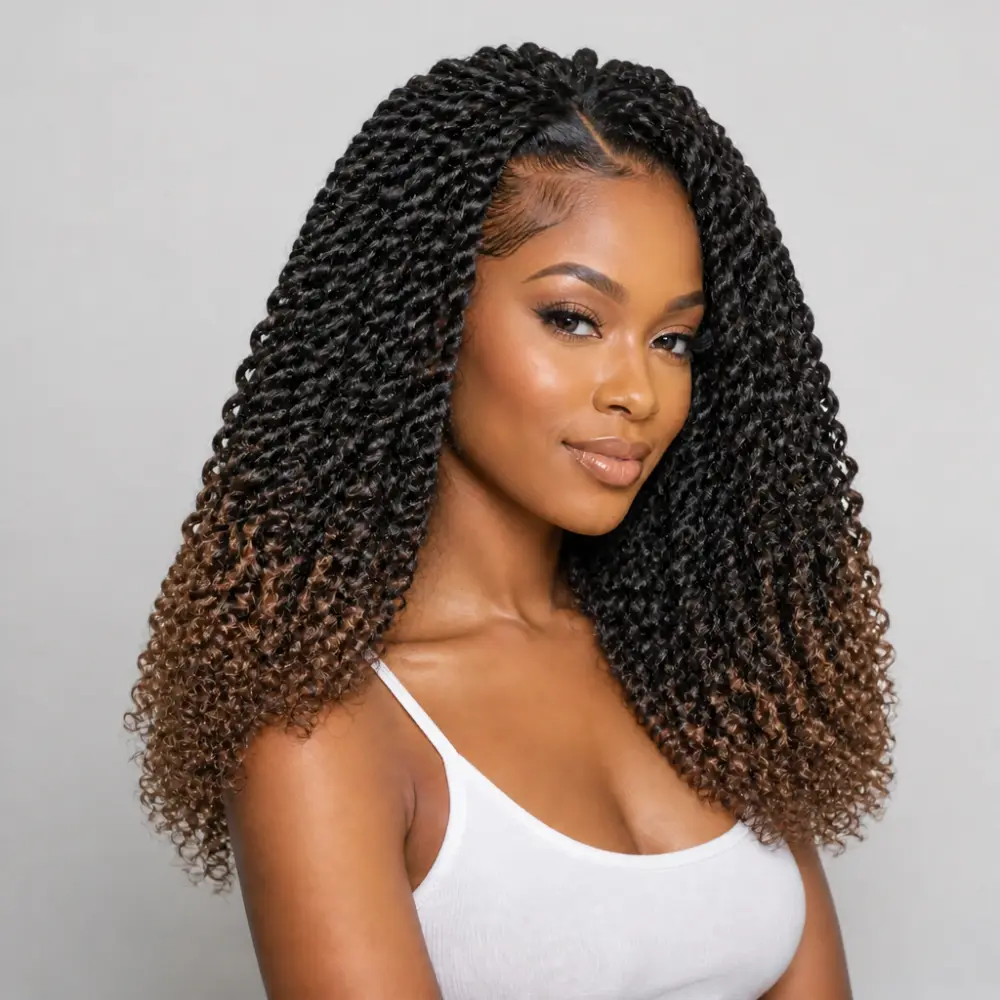 Goddess Soft Locs Ombre Black to Light Brown