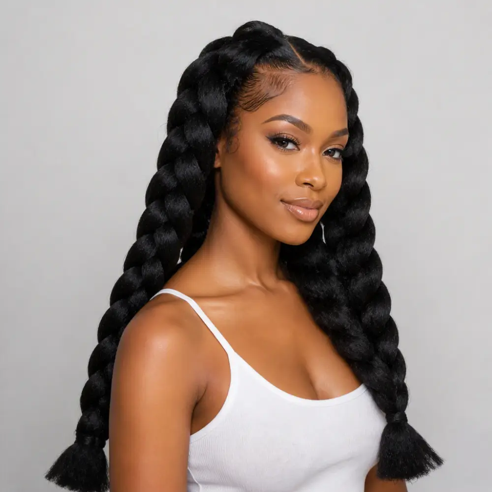 Elite Jumbo Braids Extra Thick All Black