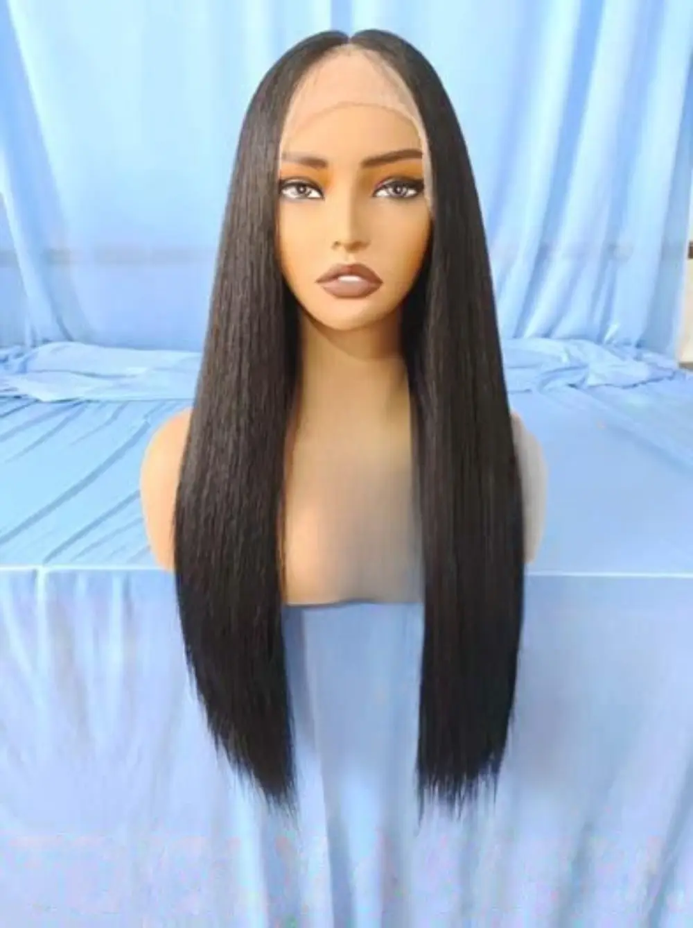 Extra Long Silky Straight Wig 1B